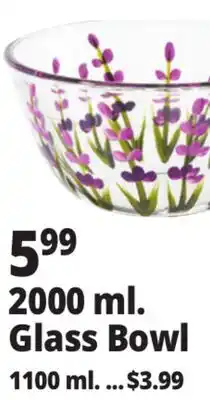 Ocean State Job Lot 2000 ml. Glass Bowl offer