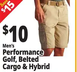 Ocean State Job Lot Men's Performance Golf, Belted Cargo & Hybrid offer