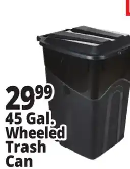 Ocean State Job Lot 45 Gallon Wheeled Trash Can offer