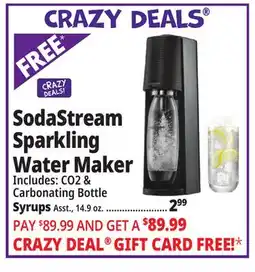 Ocean State Job Lot SodaStream Terra Soda Machine and Sparkling Water Maker Kit Black offer