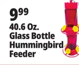 Ocean State Job Lot 40.6 Oz. Glass Bottle Hummingbird Feeder offer