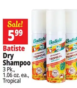 Ocean State Job Lot Batiste Dry Shampoo offer