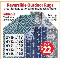 Ocean State Job Lot Reversible Rugs offer