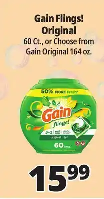 Ocean State Job Lot Gain + Aroma Boost Original Laundry Detergent 154 oz offer