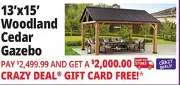Ocean State Job Lot 13'x15' Woodland Cedar Gazebo offer