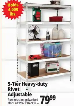 Ocean State Job Lot 5-Tier Heavy-duty Rivet Adjustable offer