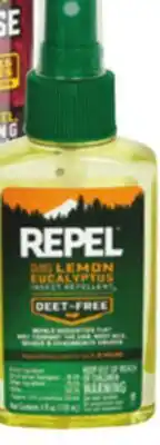 Ocean State Job Lot Repel Plant-Based Lemon Eucalyptus Insect Repellent 4 oz offer