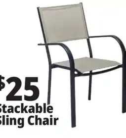 Ocean State Job Lot Steel Patio Sling Chair Tan offer