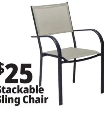 Ocean State Job Lot Steel Patio Sling Chair Tan offer
