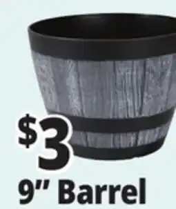 Ocean State Job Lot Whiskey Barrel Resin Planter 9 offer