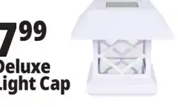 Ocean State Job Lot Deluxe Solar Post Cap Light White Finish offer