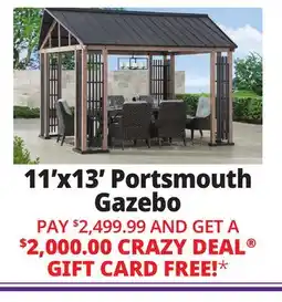 Ocean State Job Lot Portsmouth 11' x 13' Hardtop Gazebo offer