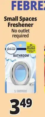 Ocean State Job Lot FEBREZE Small Spaces Freshener offer