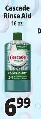 Ocean State Job Lot Cascade Rinse Aid offer