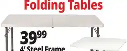 Ocean State Job Lot Enduro 4' Steel Frame Folding Table offer