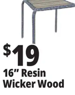 Ocean State Job Lot Outdoor Living Resin Wicker Side Table with Acacia Wood Top offer