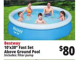 Ocean State Job Lot Bestway 10' x 30 Fast Set Above Ground Pool offer