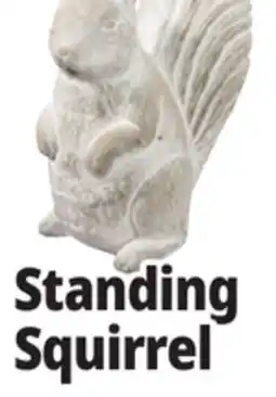Ocean State Job Lot Standing Squirrel Concrete Statue White offer