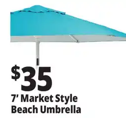 Ocean State Job Lot 7' Market Style Tilting Beach Umbrella offer