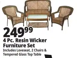 Ocean State Job Lot 4-Piece Wicker Furniture Set offer