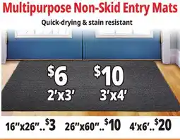 Ocean State Job Lot Non-Skid Mats offer