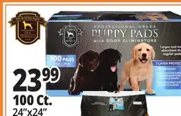 Ocean State Job Lot Huntington Pet Products Professional Grade 24 x 24 Puppy Pads with Odor Eliminators 100 Count offer