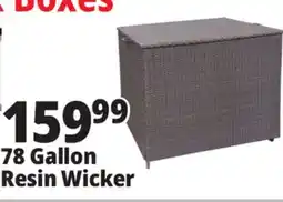 Ocean State Job Lot Resin Wicker Deck Box 78 Gal offer