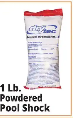 Ocean State Job Lot DryTec Powdered Pool Shock 1 lb offer