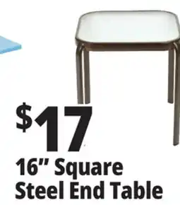 Ocean State Job Lot Outdoor Living 16-inch Glass Top End Table offer