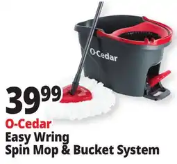 Ocean State Job Lot O-Cedar Microfiber Easywring Spin Mop & Bucket offer