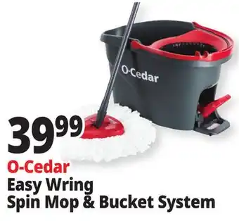 Ocean State Job Lot O-Cedar Microfiber Easywring Spin Mop & Bucket offer