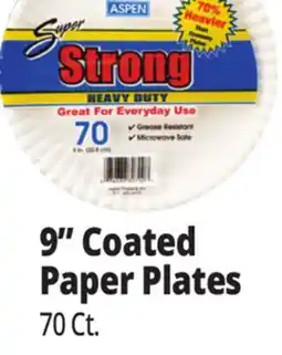 Ocean State Job Lot Aspen Super Strong Heavy-Duty 9 Paper Plates 70 Count offer
