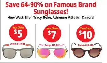 Ocean State Job Lot Sunglasses offer