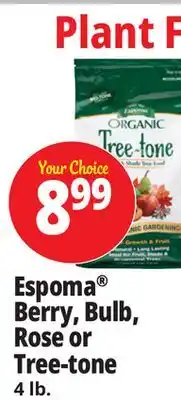 Ocean State Job Lot Espoma Berry, Bulb, Rose or Tree-tone offer