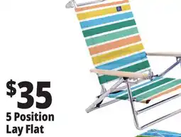 Ocean State Job Lot 5-Position Copa Lay Flat Aluminum Beach Chair offer