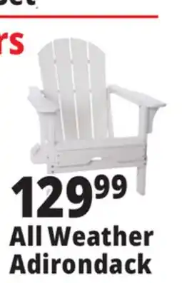 Ocean State Job Lot Folding Adirondack Chair White offer