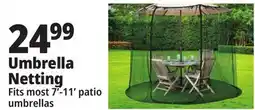 Ocean State Job Lot Outdoor Living Accents Universal Umbrella Netting 10' offer