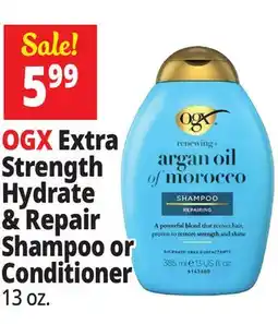 Ocean State Job Lot OGX Extra Strength Hydrate & Repair Shampoo or Conditioner offer