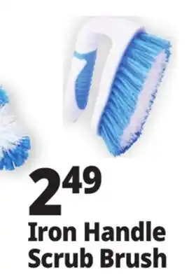 Ocean State Job Lot Gleam Iron Handle Scrub Brush offer
