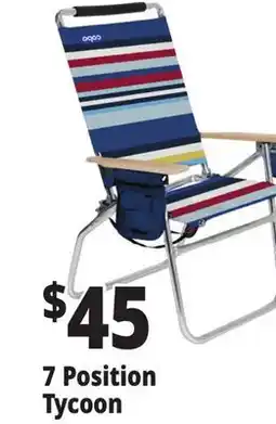 Ocean State Job Lot 7-Position Copa Hi-Back Big Tycoon Beach Chair offer