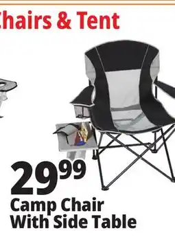Ocean State Job Lot Oversized Folding Camp Chair with Side Table offer