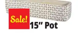Ocean State Job Lot Oval Cement Pot 15 offer