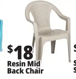 Ocean State Job Lot Midback Resin Chair offer