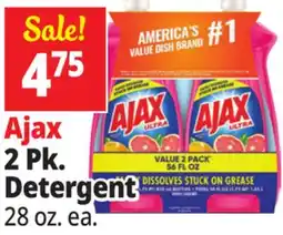 Ocean State Job Lot Ajax 2 Pk. Detergent offer