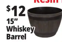 Ocean State Job Lot Whiskey Barrel Resin Planter 15 offer