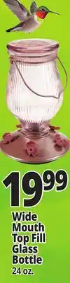 Ocean State Job Lot Perky Pet Top Fill Glass Hummingbird Feeder 24 oz offer
