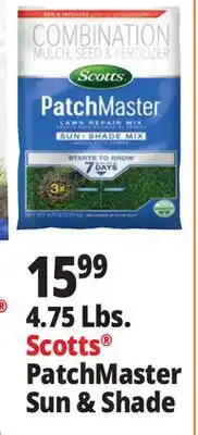 Ocean State Job Lot Scotts Patchmaster Sun & Shade Lawn Repair Mix 4.75 lbs offer