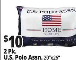 Ocean State Job Lot U.S. Polo Standard Pillows 2 Count offer