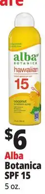 Ocean State Job Lot Alba Botanica SPF 15 offer