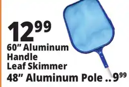 Ocean State Job Lot SwimWorks Leaf Skimmer with Aluminum Pole 60 offer